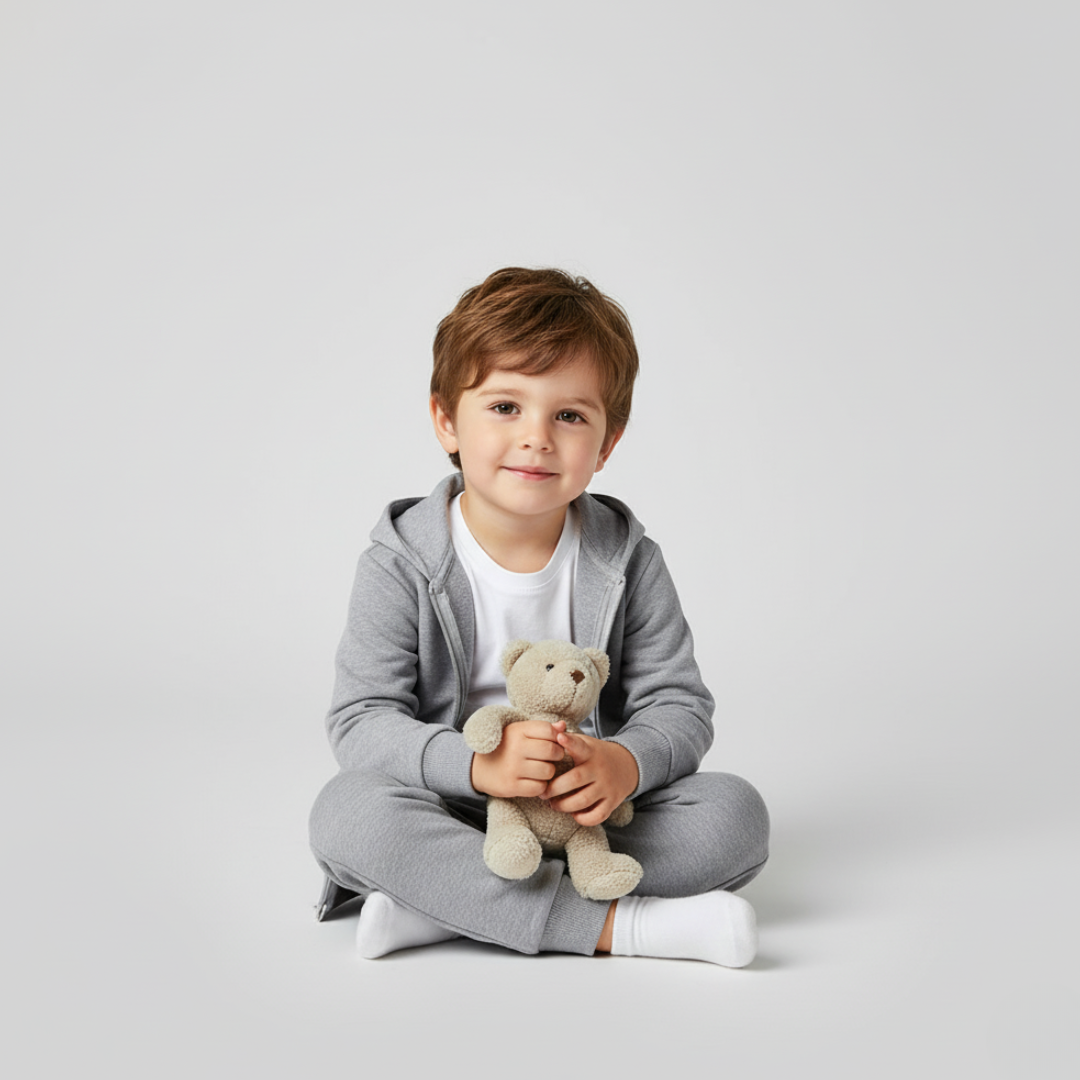 Organic Cotton Full-Zip Tracksuit | Soft French Terry Baby