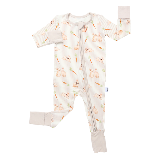 Bamboo Zippy Pajama Bunny Trail