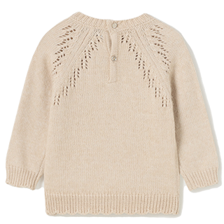 Crewneck Sweater Hazelnut For Babies and Kids - SofiaMila