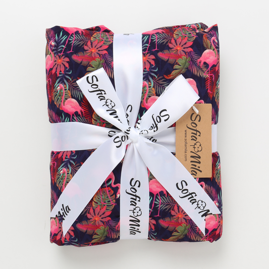 Bamboo Large Blanket Flamingo