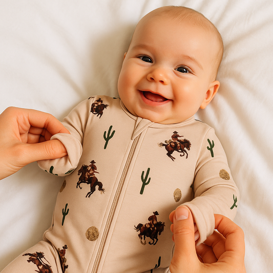 Bamboo Zippy Pajama Western Rodeo