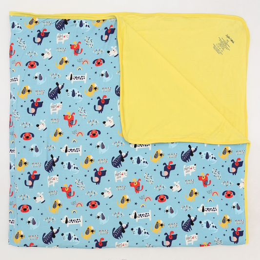 Bamboo Large Blanket Puppy Parade