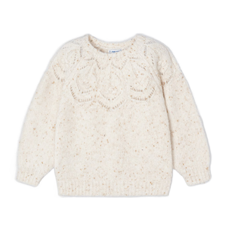 Knit Textured Beige Sweater