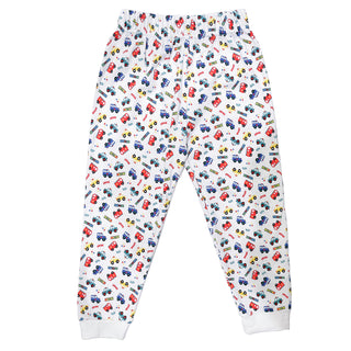 Boys 100% Organic Cotton Two Piece Pyjama Set with Cars For Kids - SofiaMila
