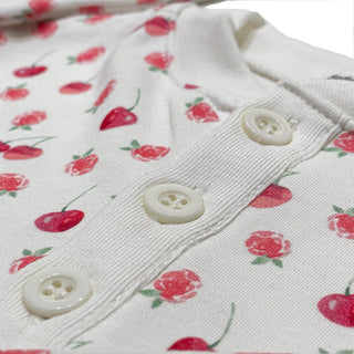 Girls Two Piece Pyjama Set Cherry with Raspberries For Kids - SofiaMila