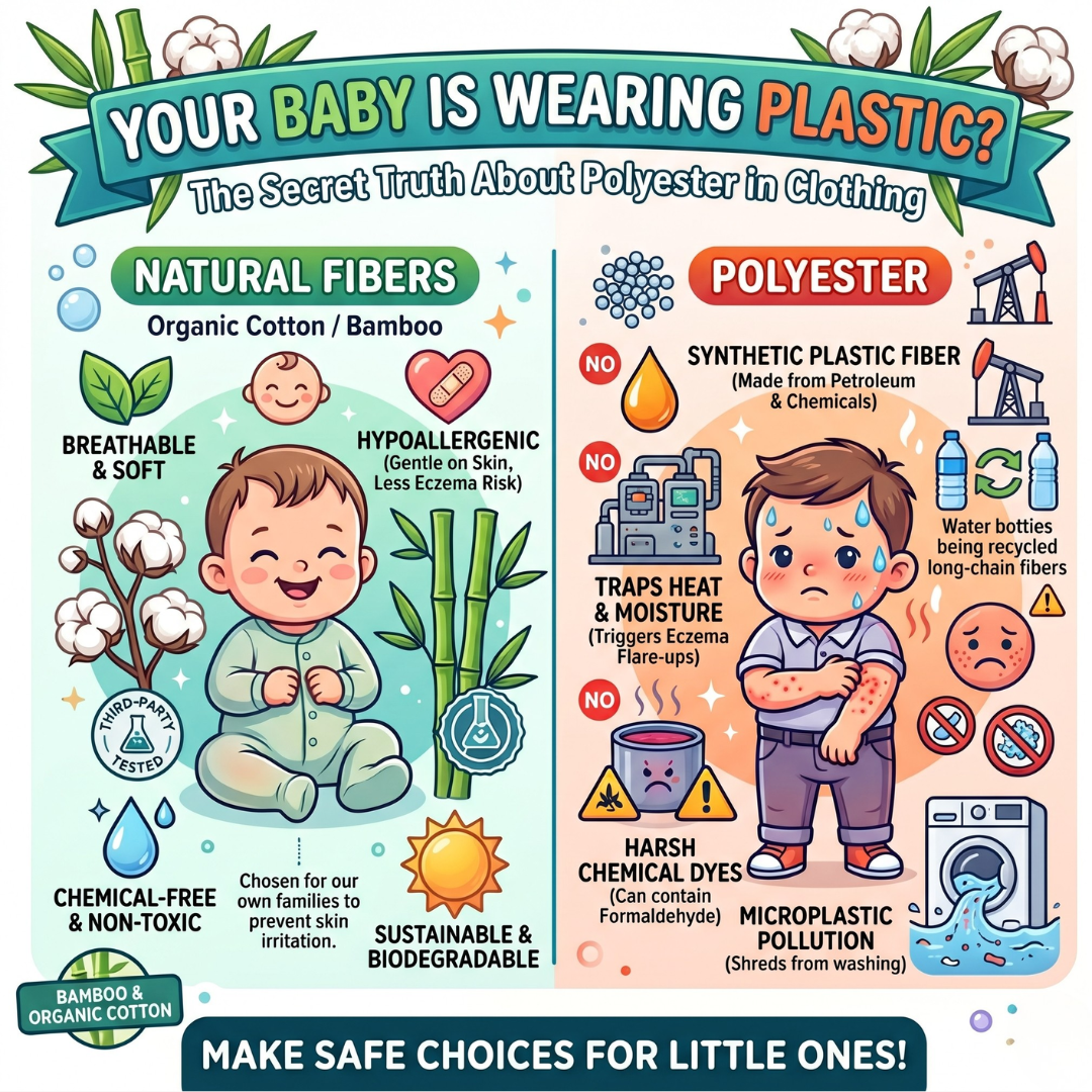 Your Baby is Wearing Plastic: Why Polyester is Trashing Sensitive Skin
