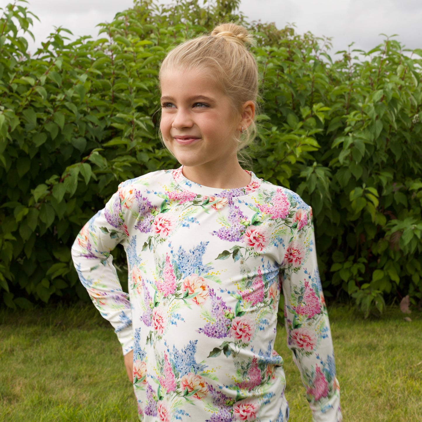 Bamboo Two Piece Pajama Wildflower Whimsy
