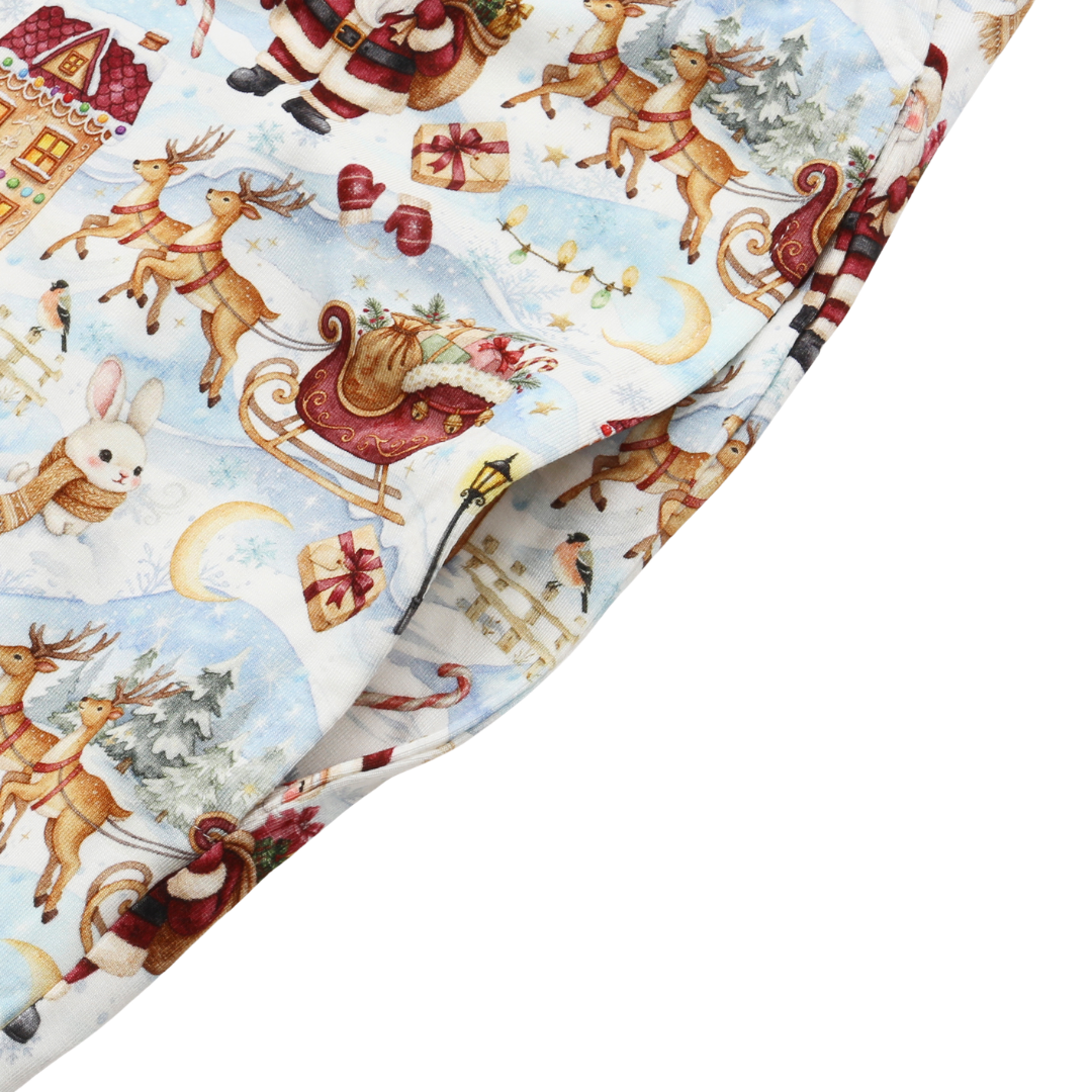 Unisex Adult Bamboo Pajama Set Santa’s Sleigh