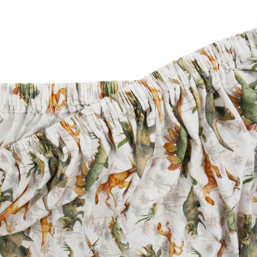 Bamboo Fitted Crib Sheet Dino World