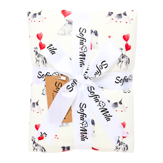 Bamboo Large Blanket Puppy Valentine