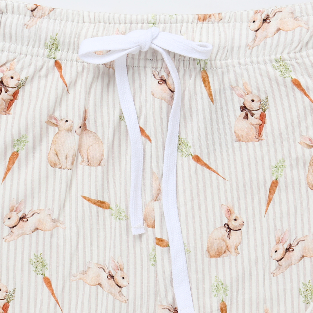 Men's Adult Bamboo Two-Piece Pajama Bunny Trail