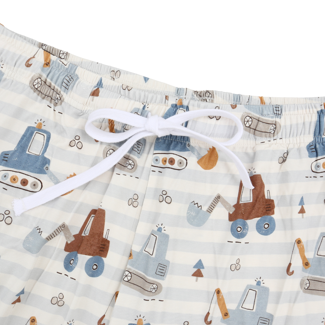 Unisex Adult Bamboo Pajama Set Little Builders