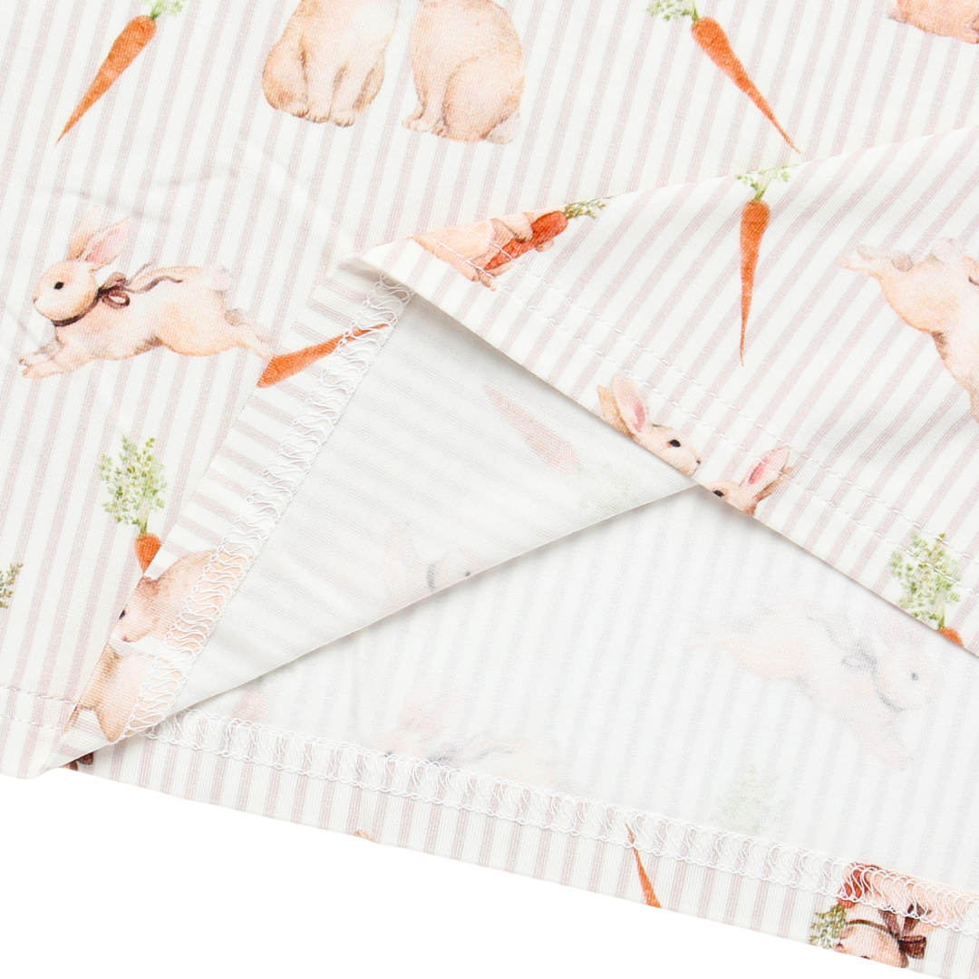 Men's Adult Bamboo Two-Piece Pajama Bunny Trail