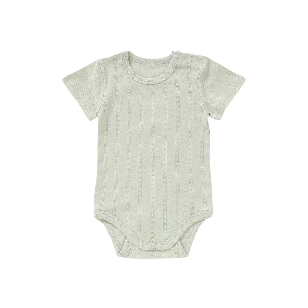 Organic Cotton Pointelle Baby Bodysuit