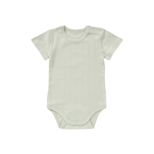 Organic Cotton Pointelle Baby Bodysuit