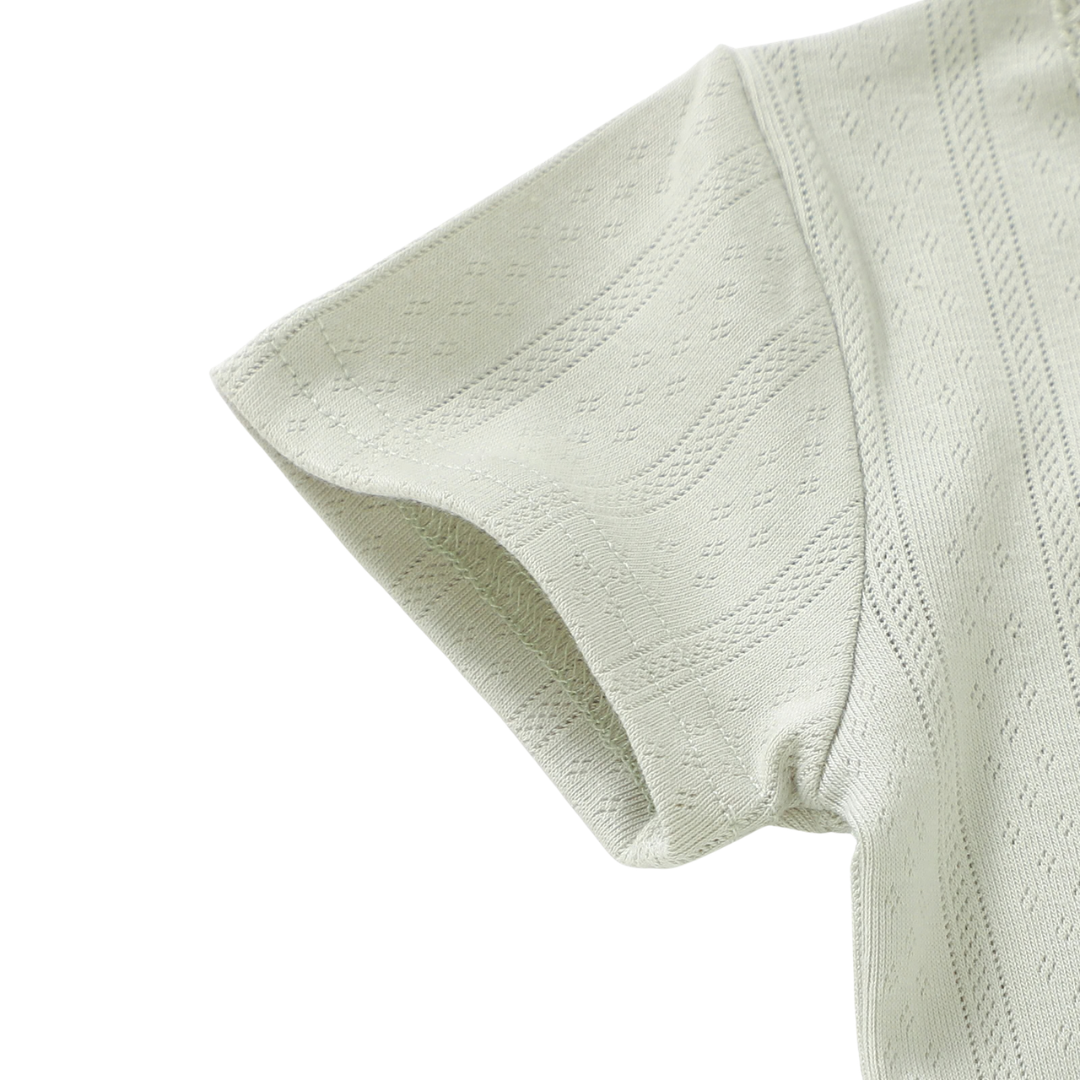 Organic Cotton Pointelle Baby Bodysuit