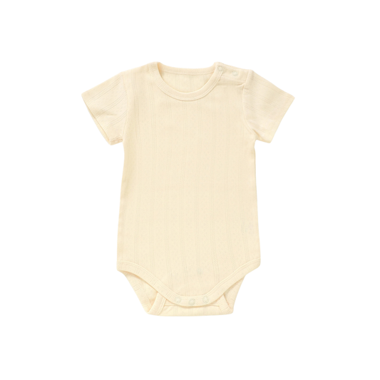 Organic Cotton Pointelle Baby Bodysuit