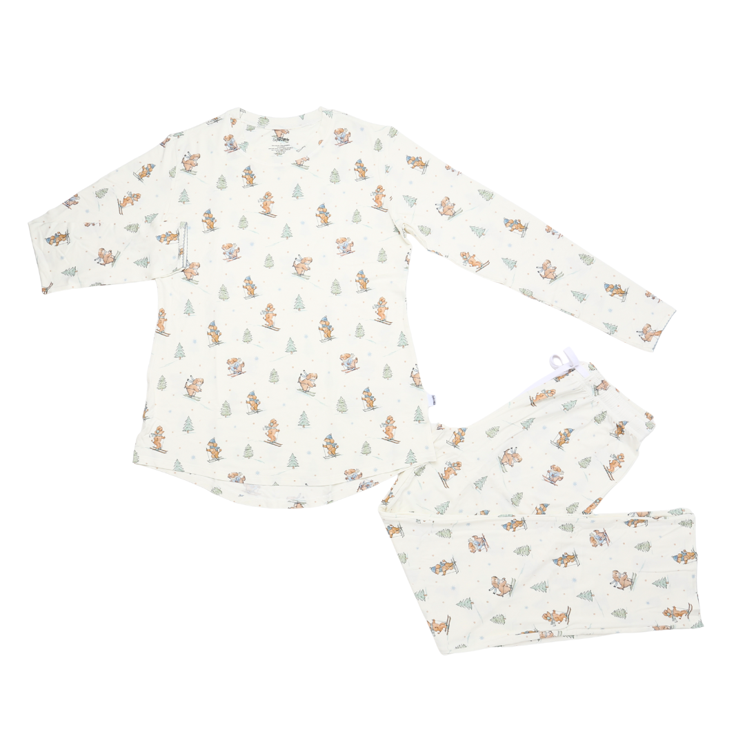Women's Adult Bamboo Two-Piece Ski Pups