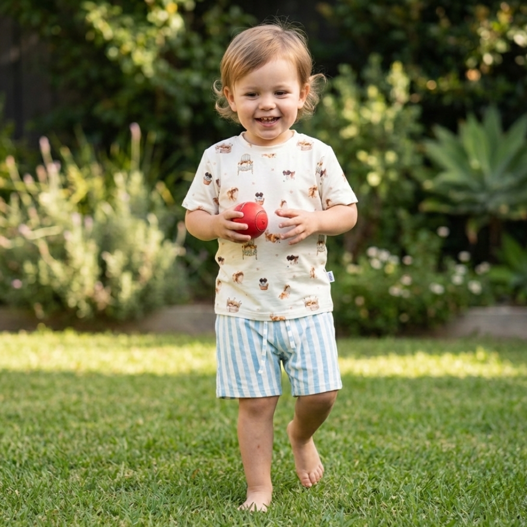 Bamboo Short Sleeve Two-Piece Set Life Of Simon