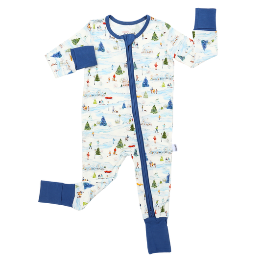 Bamboo Zippy Pajama Winter Village