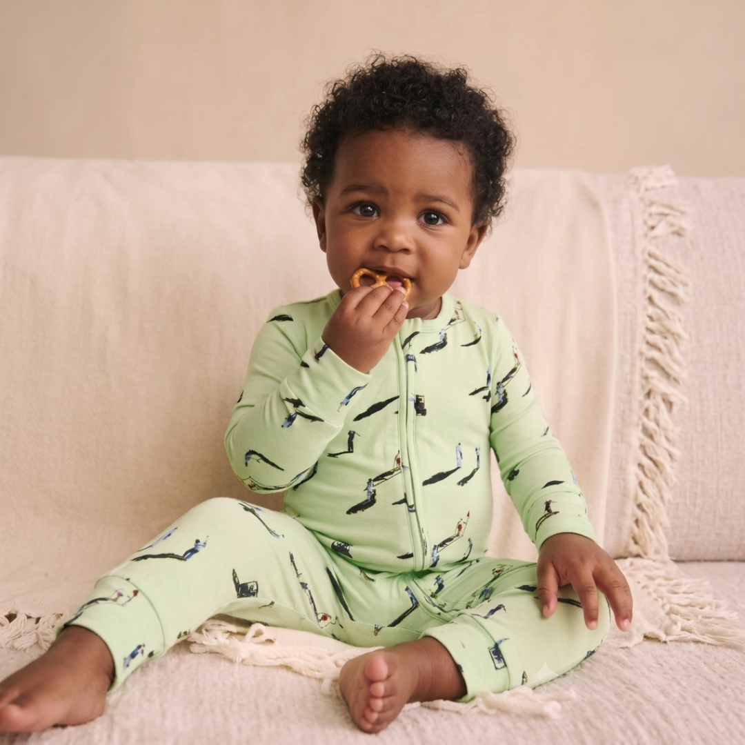 Bamboo Zippy Pajama Tee Time