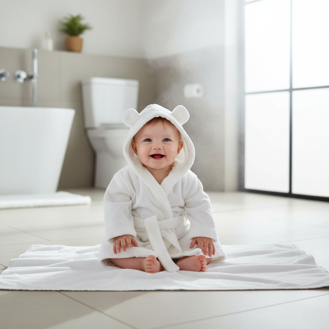 Organic Cotton Bathrobe for Babies