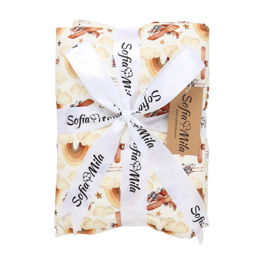 Bamboo Large Blanket Neutral Skies