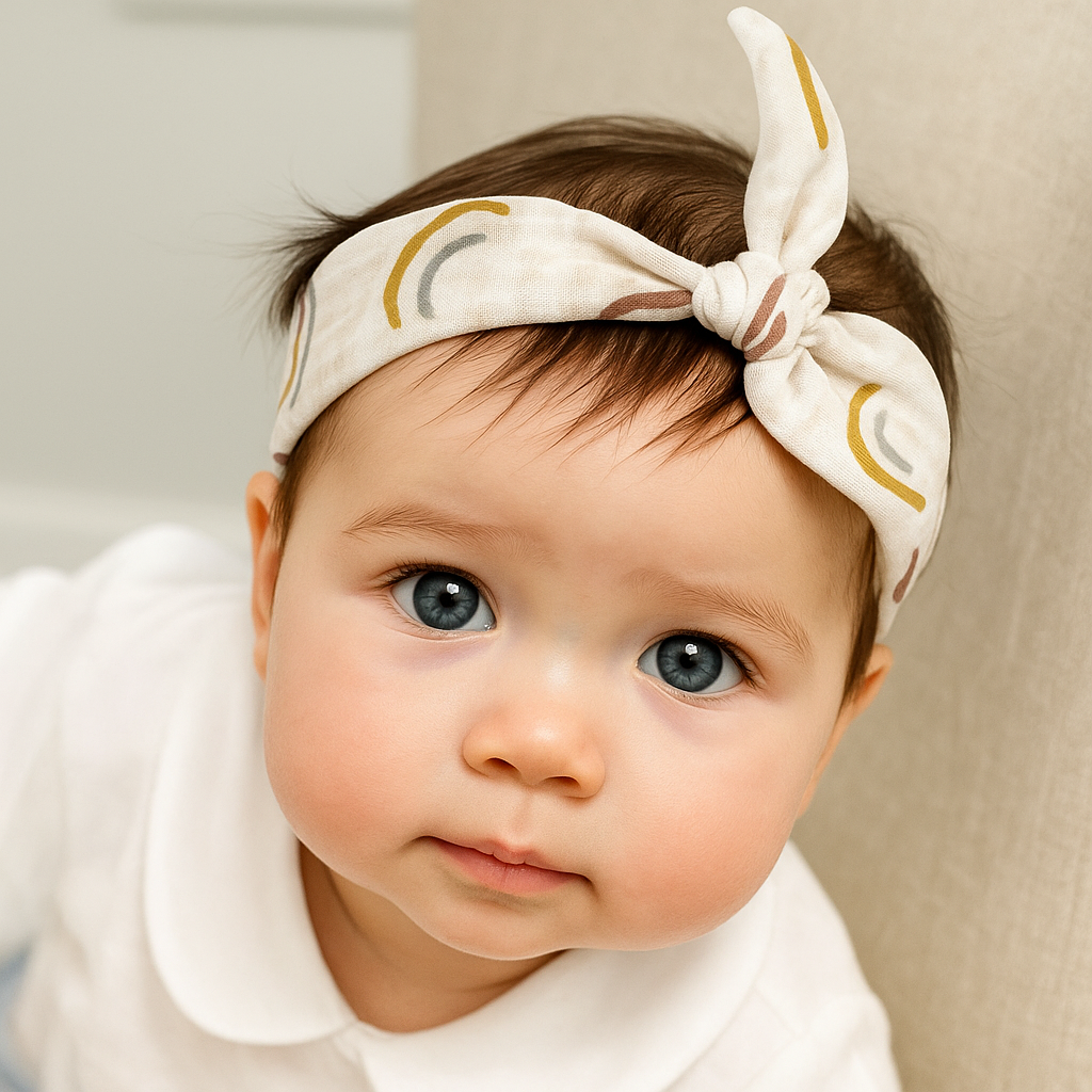 Organic Cotton Headband Earthy Rainbows