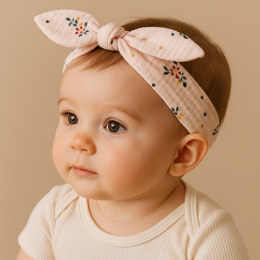 Organic Cotton Headband Tiny Blooms