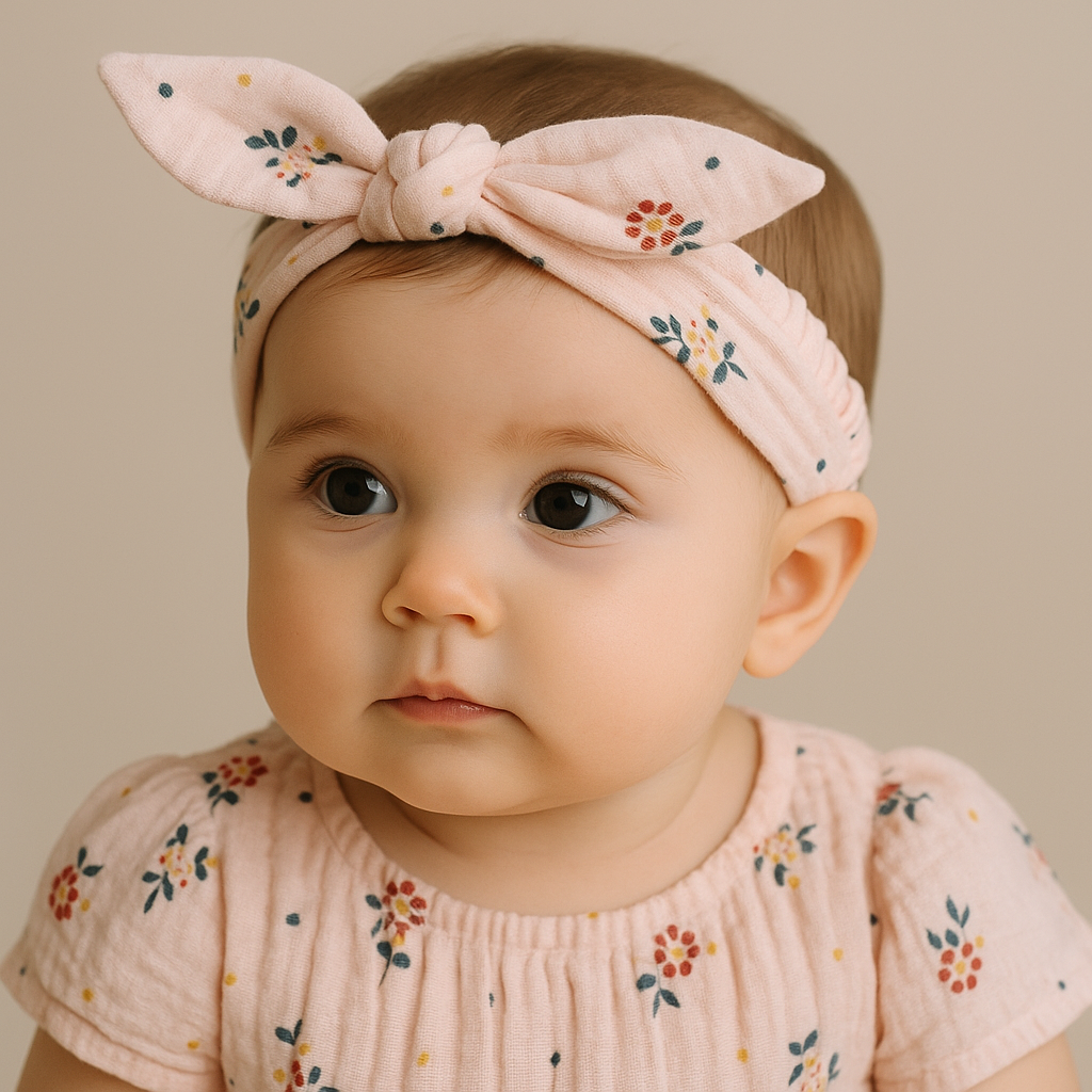 Organic Cotton Headband Tiny Blooms