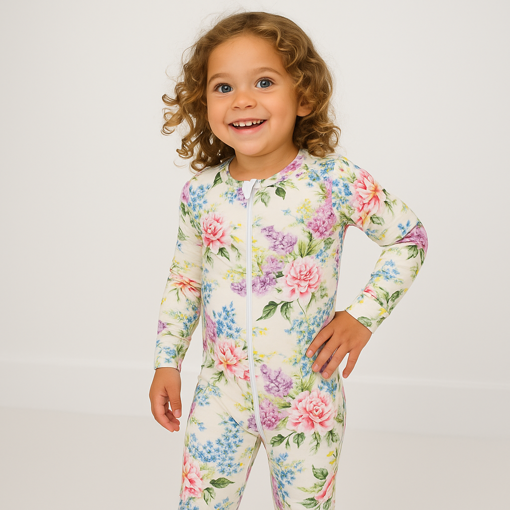 Bamboo Zippy Pajama Wildflower Whimsy