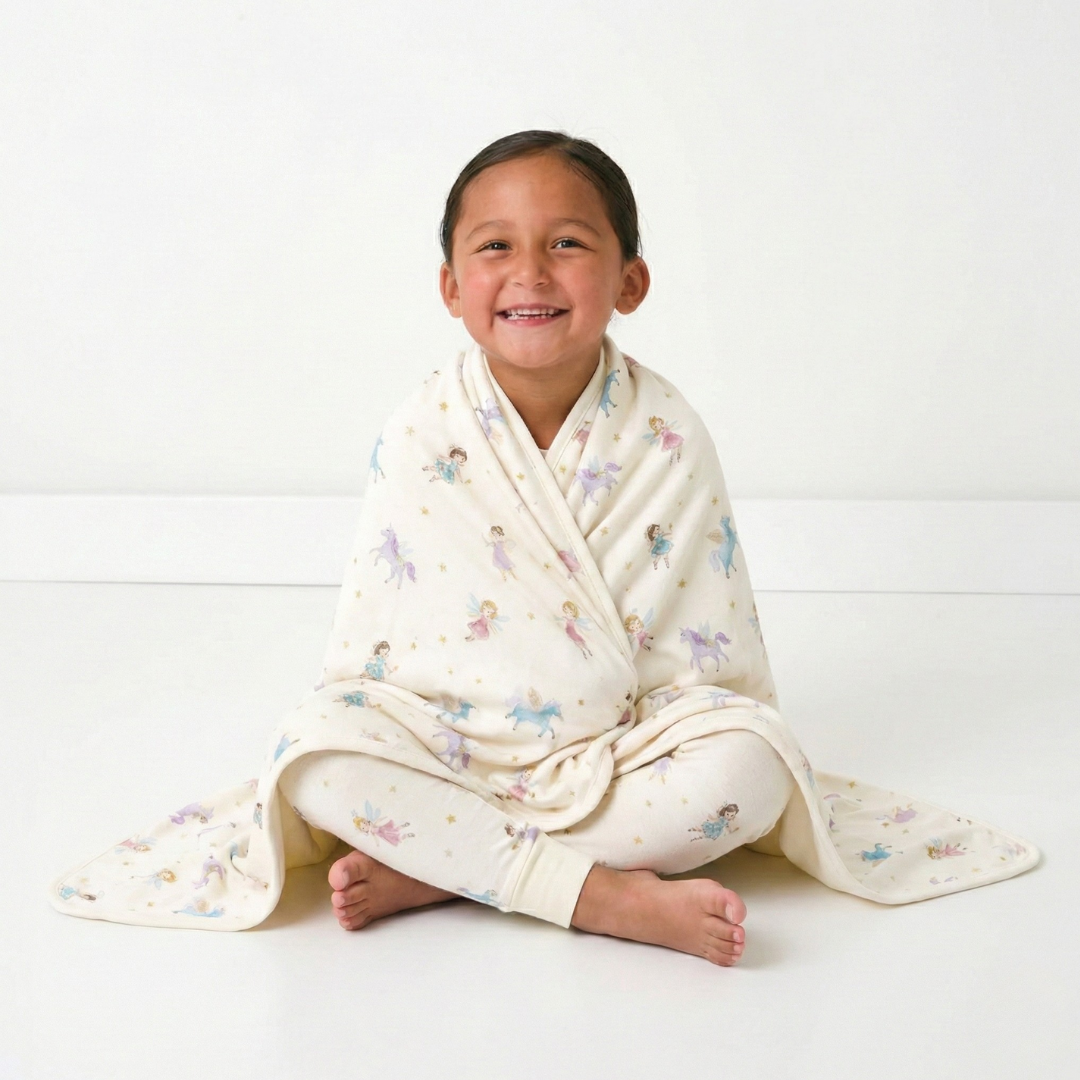 Bamboo Large Blanket Fairy Friends