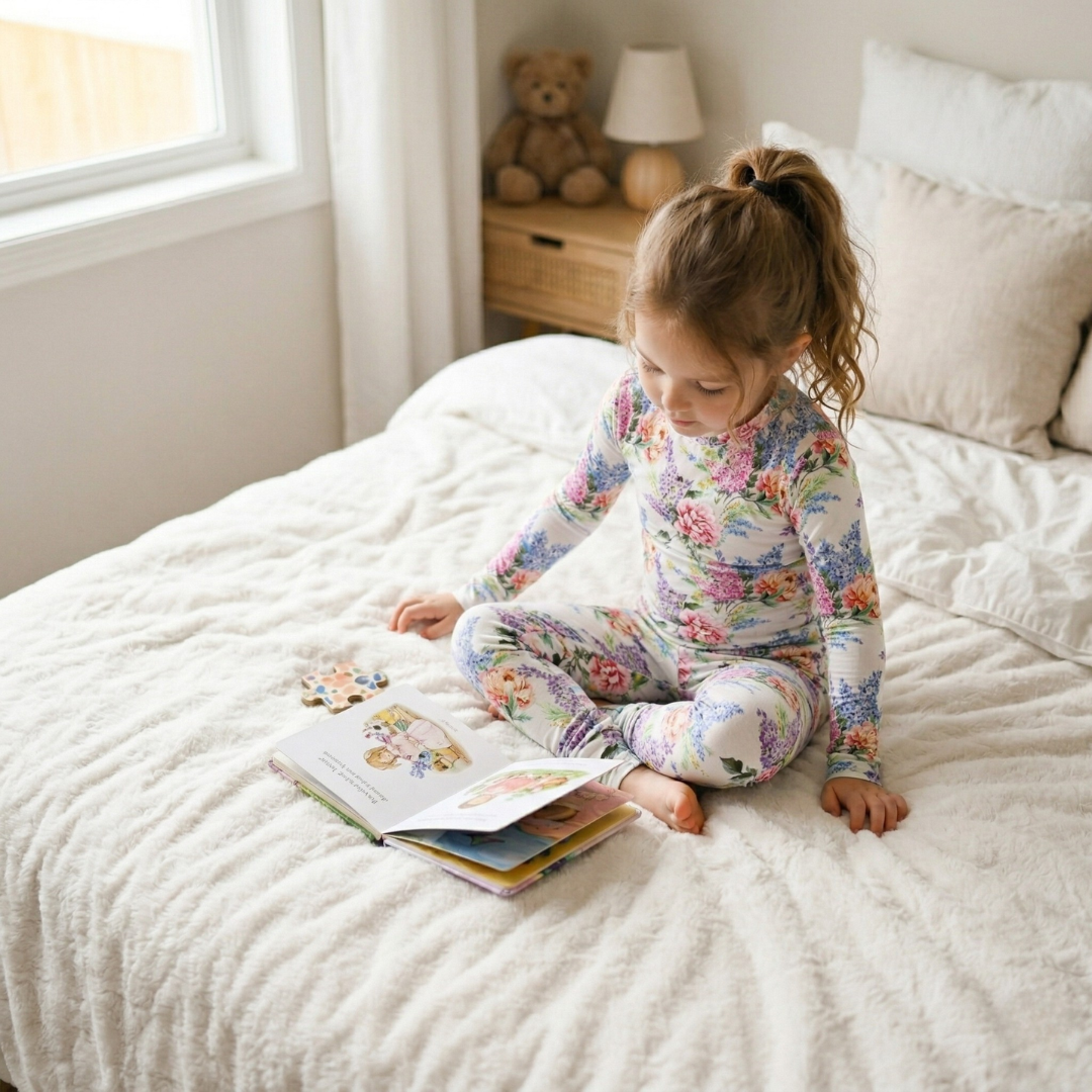 Bamboo Two-Piece Pajama Wildflower Whimsy
