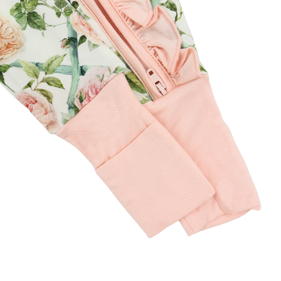 Bamboo Ruffle Zippy Pajama Rosalie