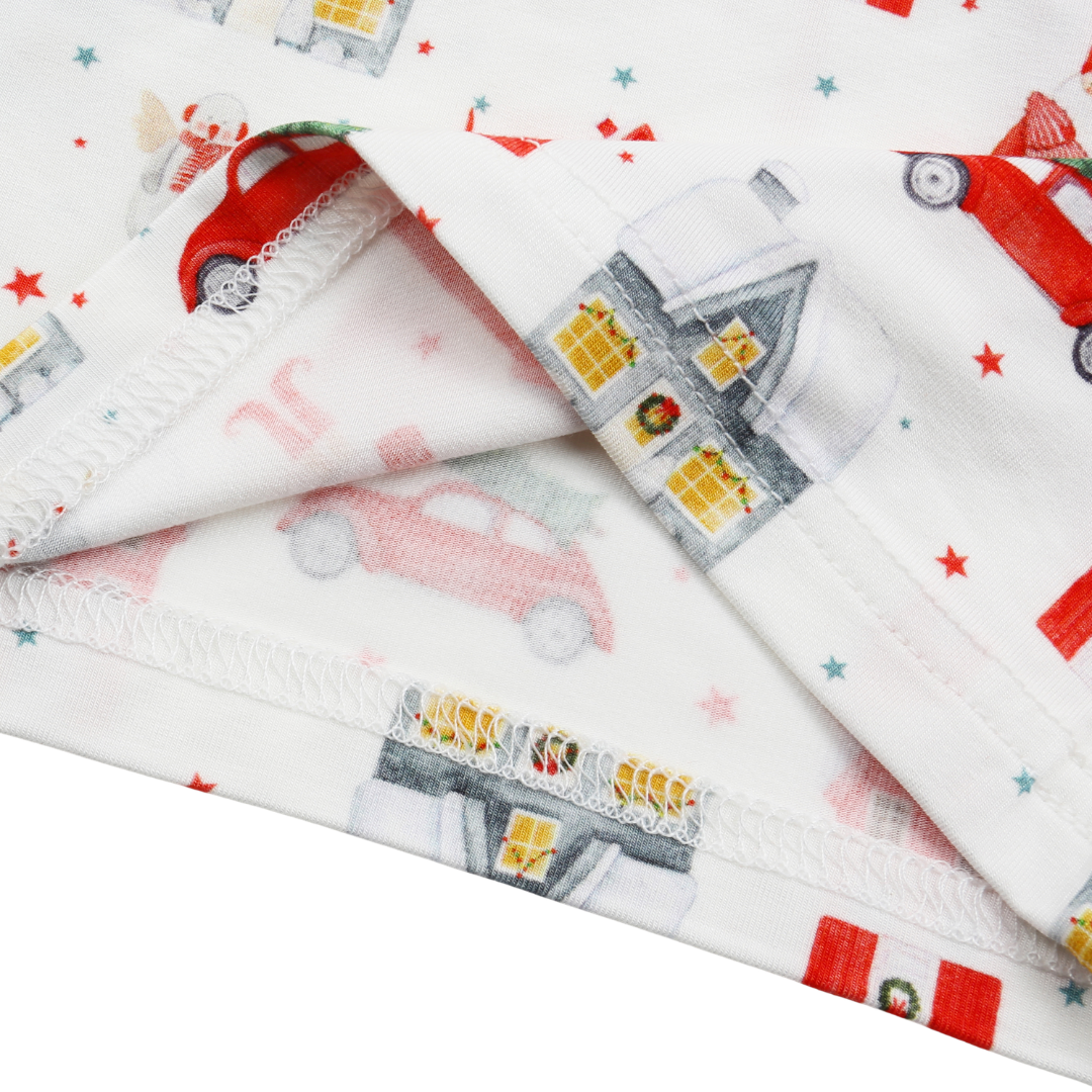Bamboo Two-Piece Pajama Christmas Village