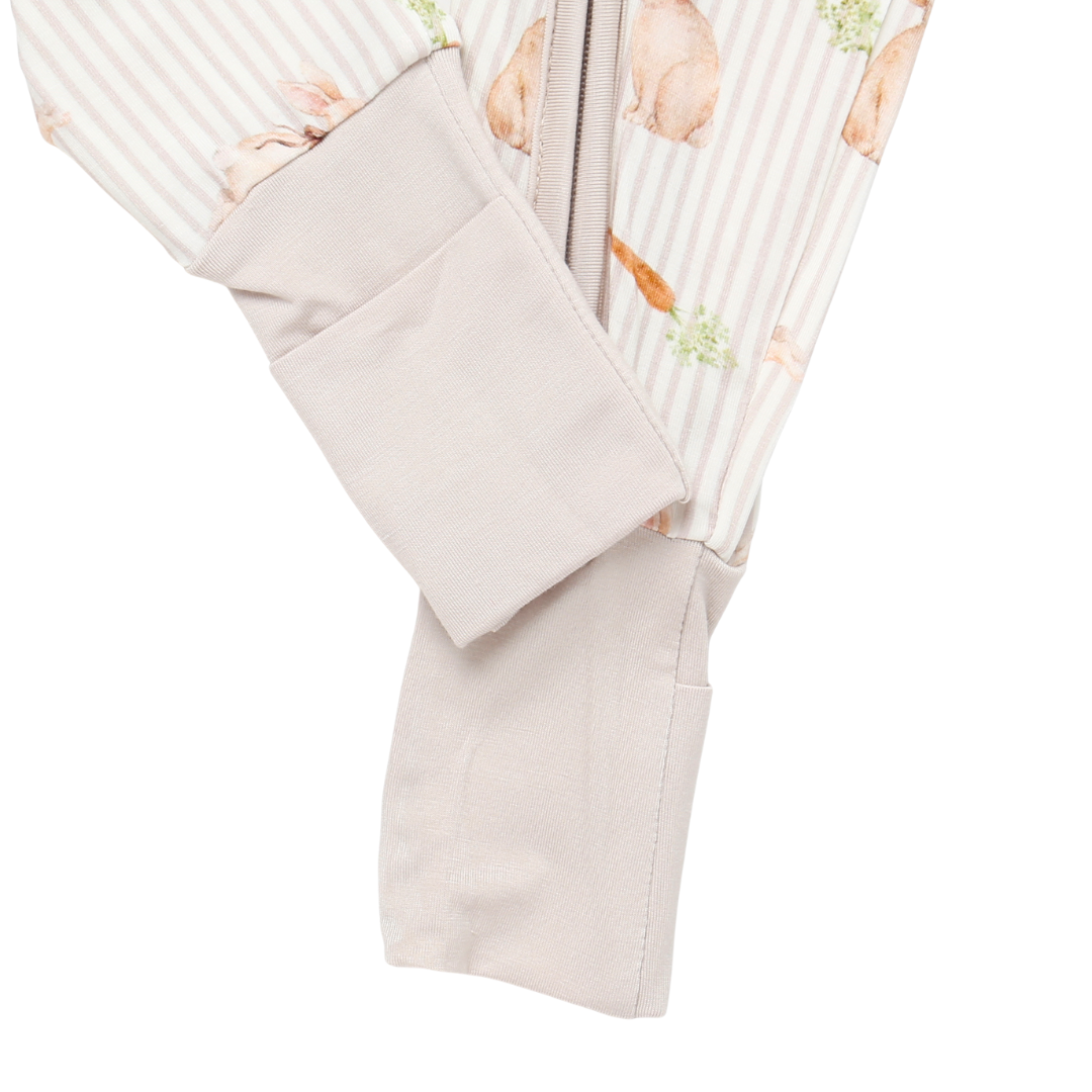 Bamboo Zippy Pajama Bunny Trail