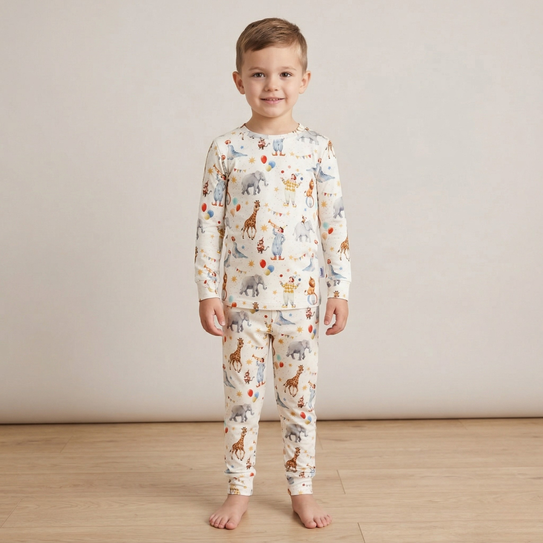 Bamboo Two-Piece Pajama Circus Party