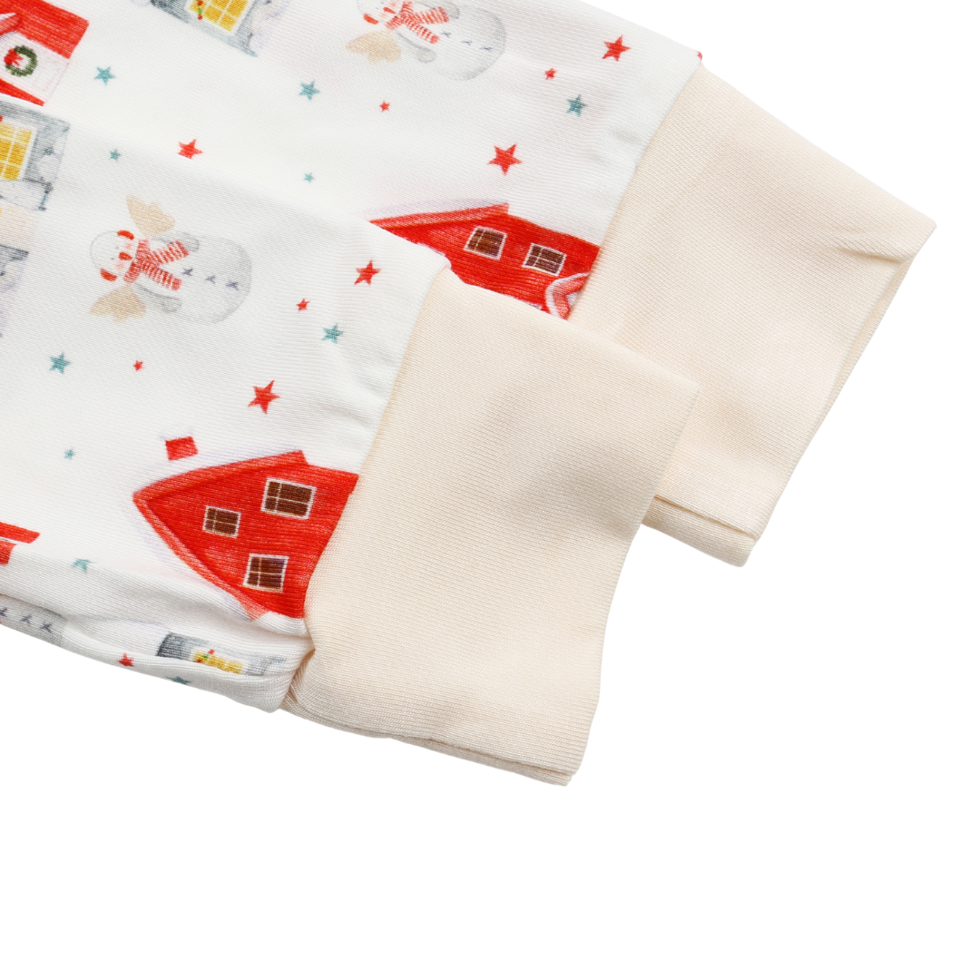 Bamboo Two-Piece Pajama Christmas Village