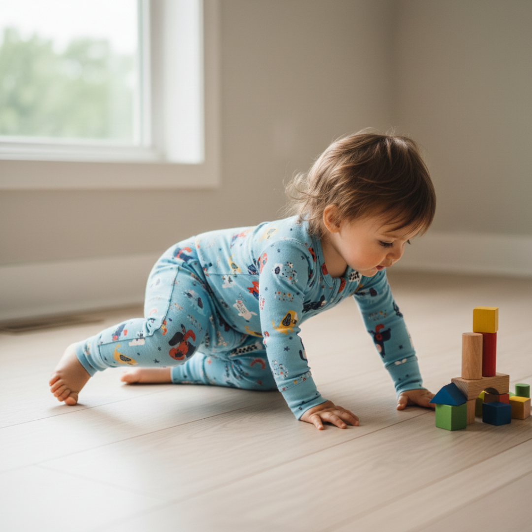 Bamboo Zippy Pajama Puppy Parade