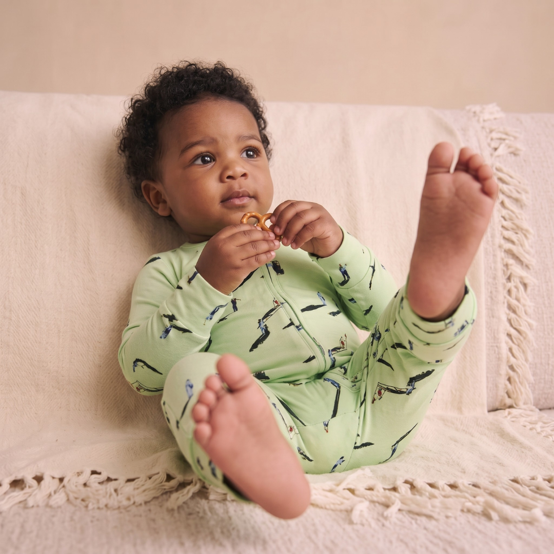 Bamboo Zippy Pajama Tee Time