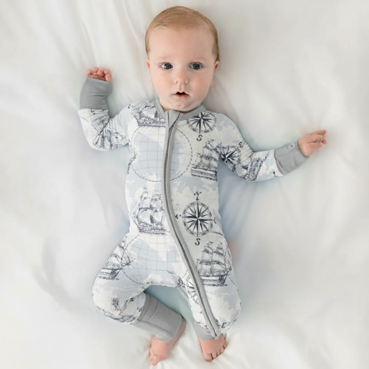 Bamboo Zippy Pajama Sailor