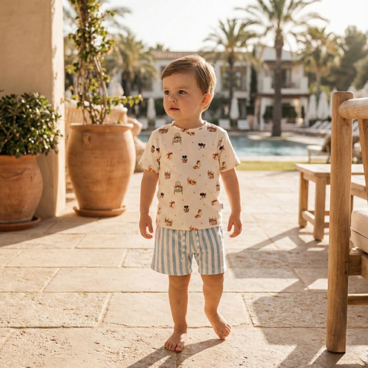 Bamboo Short Sleeve Two-Piece Set Life Of Simon