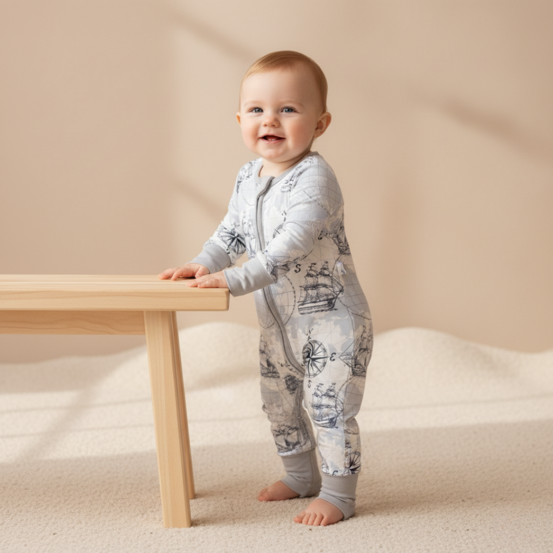 Bamboo Zippy Pajama Sailor