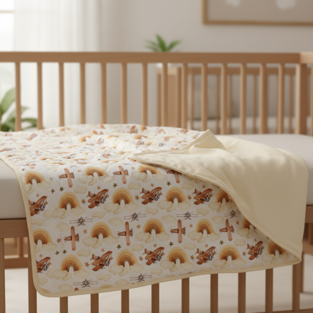 Bamboo Large Blanket Neutral Skies