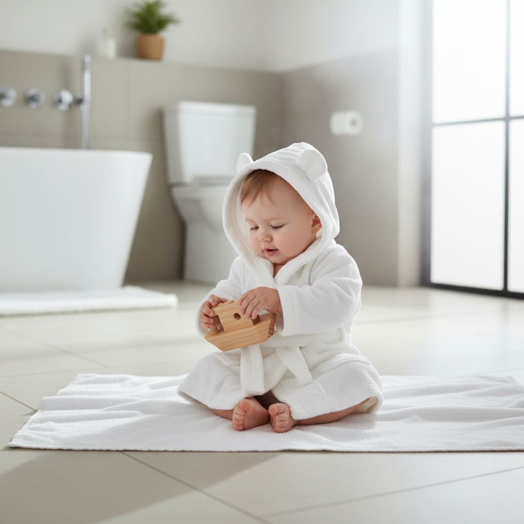Organic Cotton Bathrobe for Babies