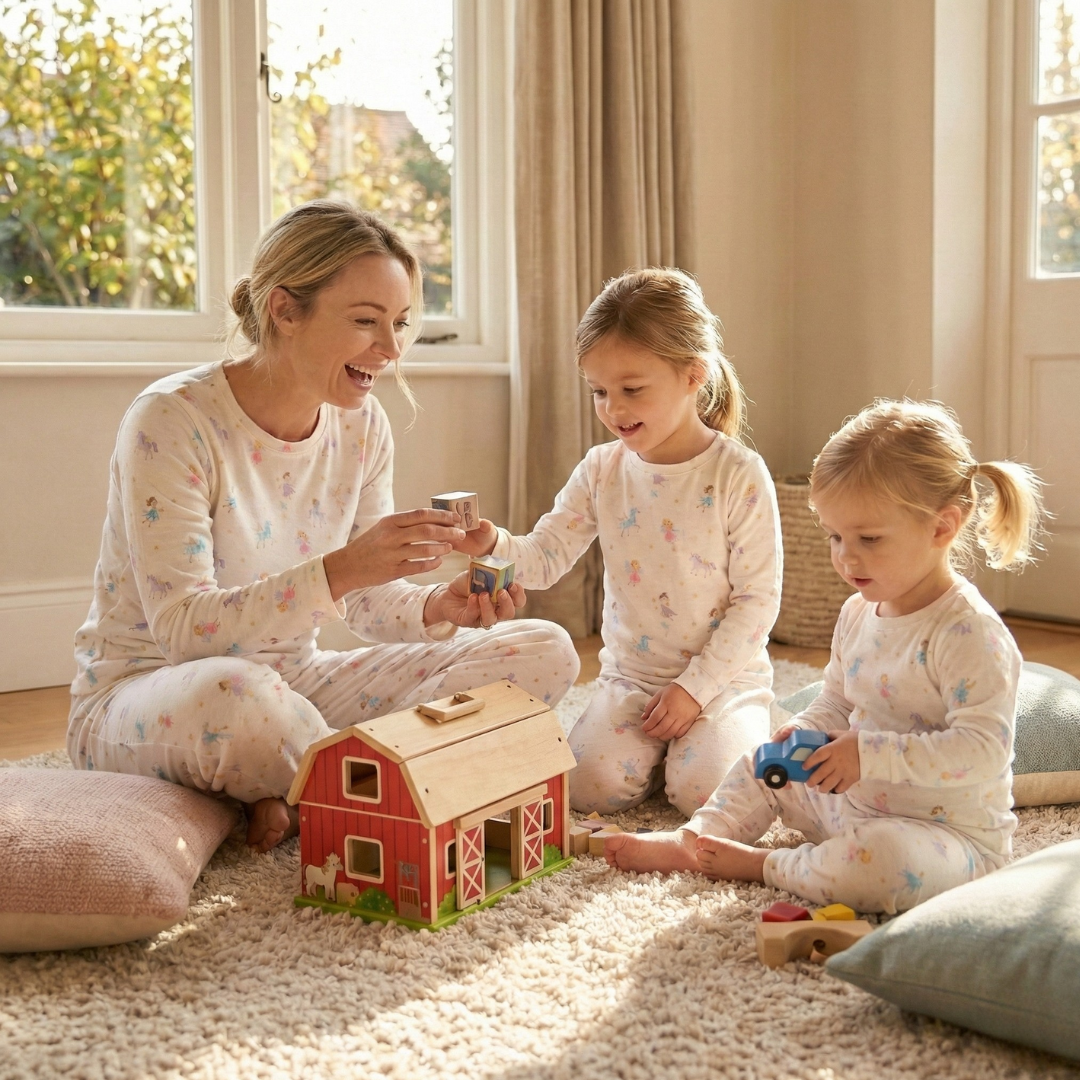 Women's Adult Bamboo Two Piece Fairy Friends