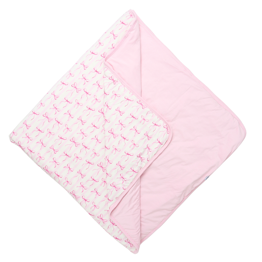 Bamboo Large Blanket Rosy Ribbon