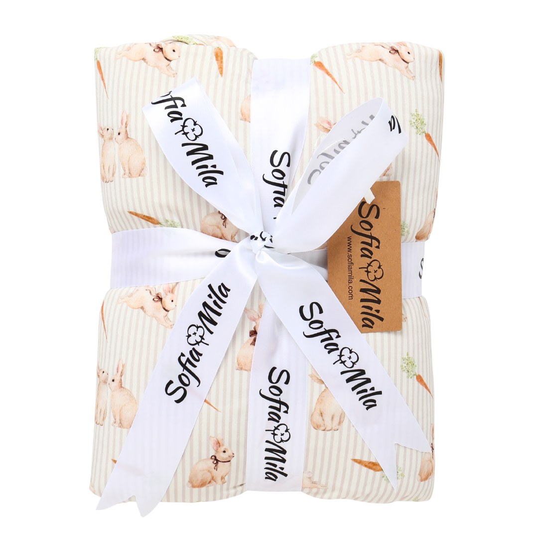 Bamboo Large Blanket Bunny Trail