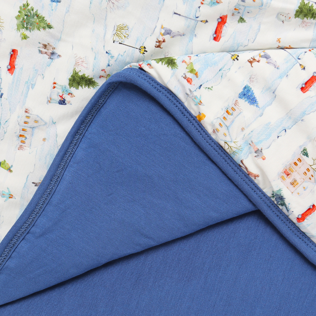 Bamboo Large Blanket Winter Village