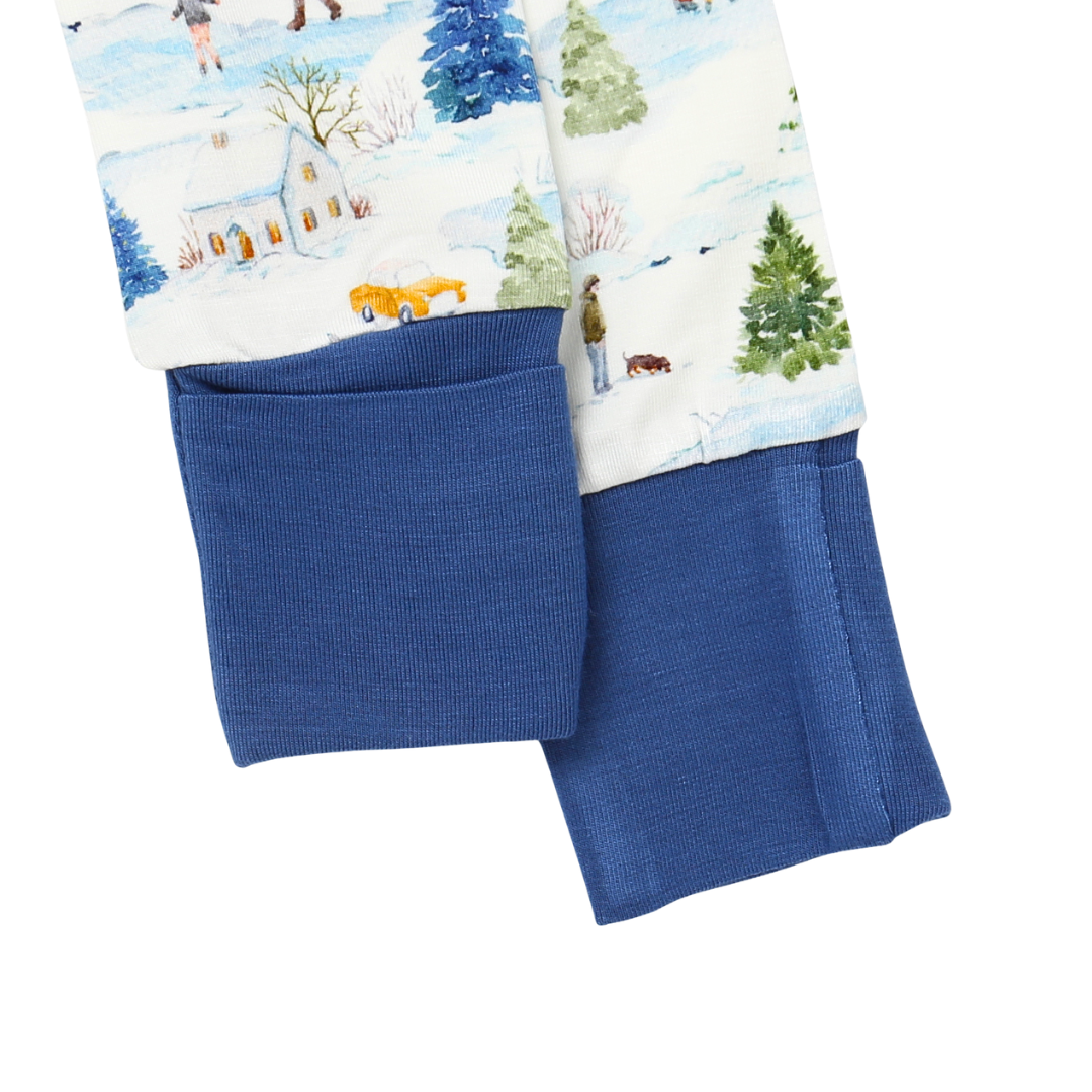 Bamboo Zippy Pajama Winter Village